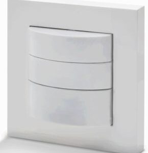 A white wall mounted light switch with three drawers.