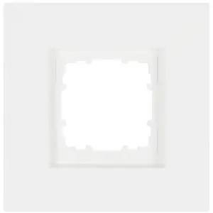 A white square frame with a white background.